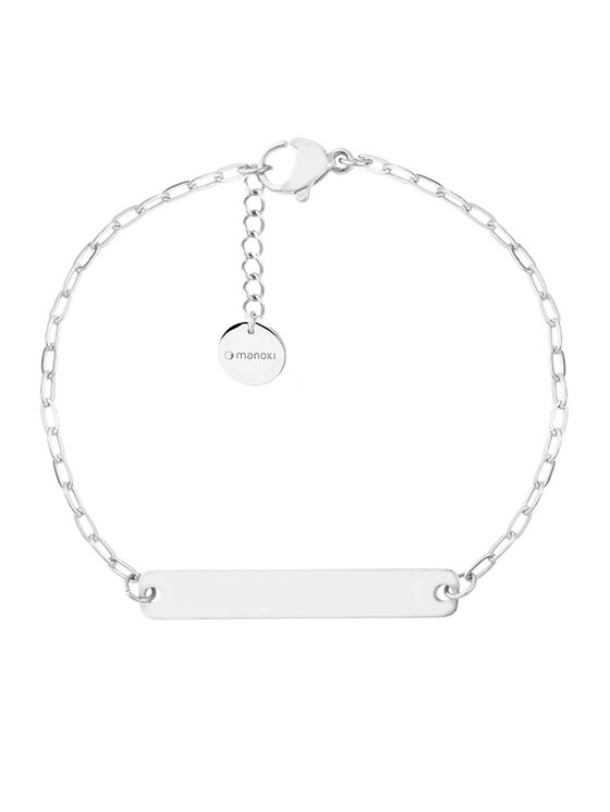 Manoki manoki Bransoletka BA1101 Srebrny