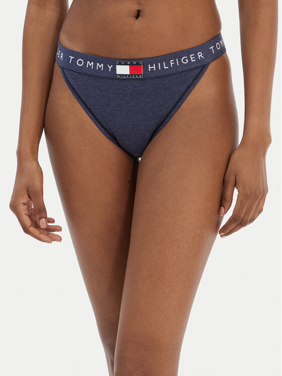 Tommy Hilfiger Tommy Hilfiger Chilot tanga UW0UW06095 Bleumarin
