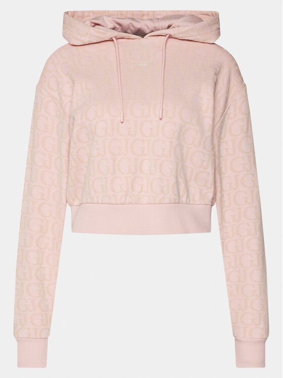 Guess Guess Felpa Gj Logo V4RQ14 KC2W0 Rosa Regular Fit