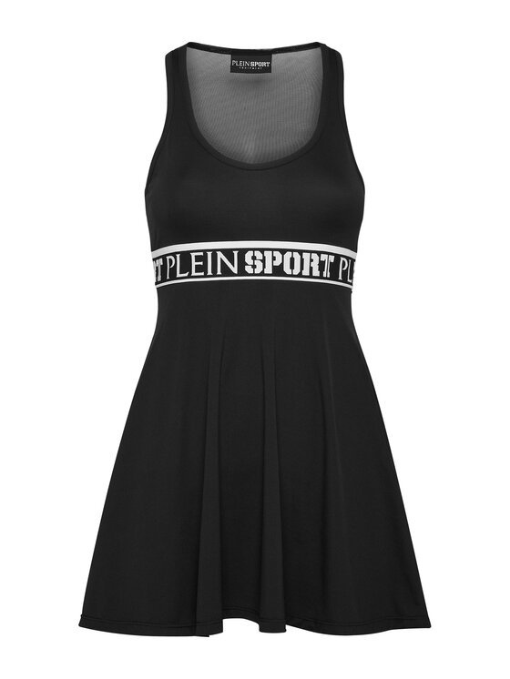 Plein Sport Plein Sport Sukienka codzienna 14253 Czarny Relaxed Fit