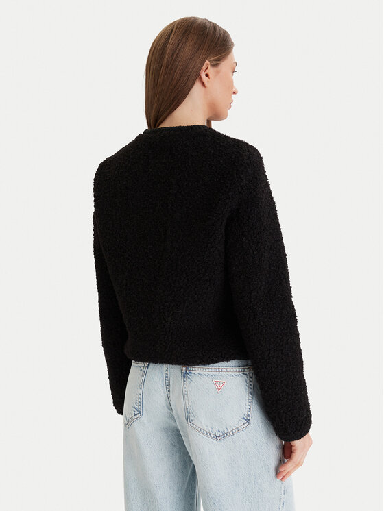 Guess Guess Ovčje usnje W5BL69 W3860 Črna Regular Fit