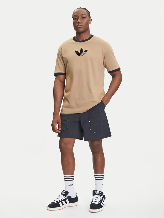 adidas adidas Šortky z materiálu Premium Essentials Utility Cargo JD2107 Černá Loose Fit