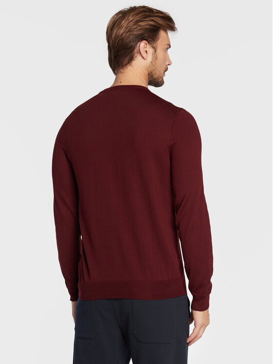 BOSS Boss Maglione Botto-L 50476364 Bordeaux Regular Fit