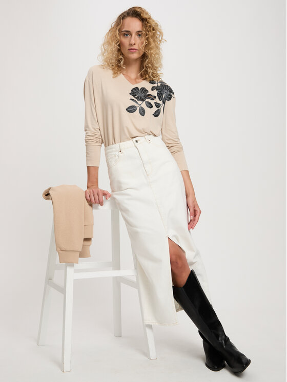 Cross Jeans Cross Jeans Bluzka 56135-053 Szary
