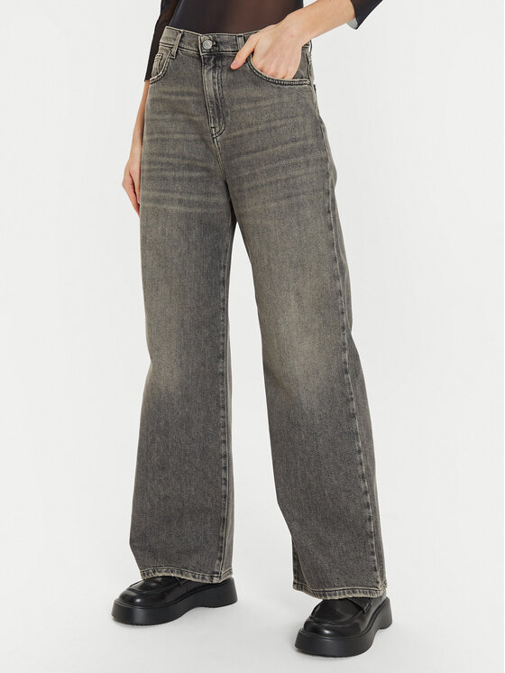 ViCOLO Džínsy DS0016 Sivá Regular Fit