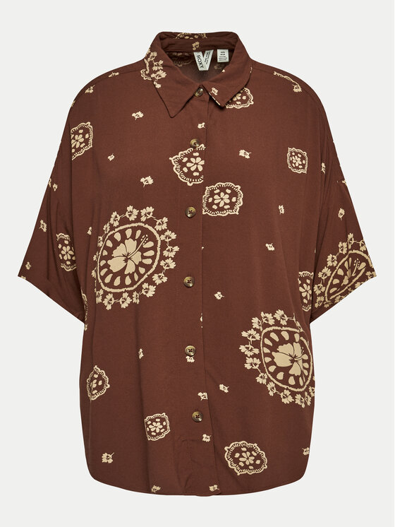 Roxy Roxy Marškiniai Beach Nostalgia ERJWT03614 Ruda Regular Fit