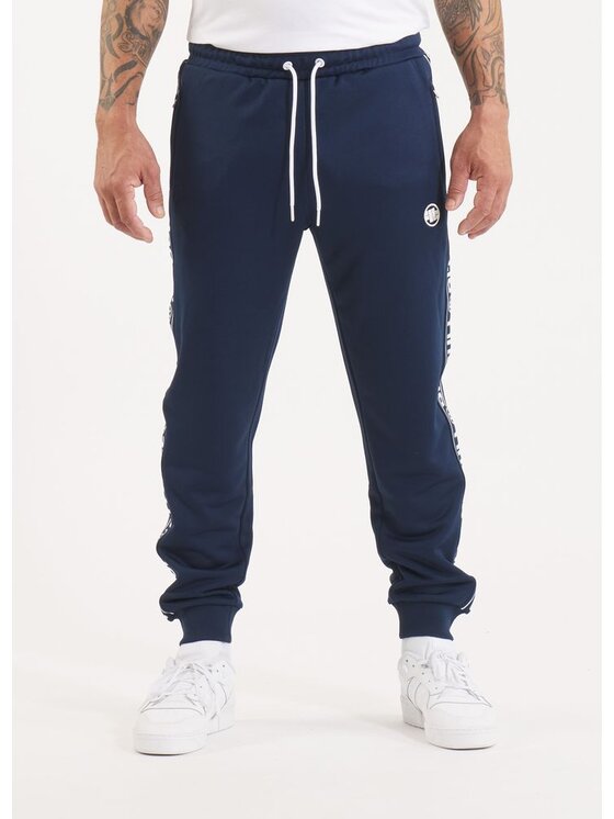 PITBULL PITBULL Spodnie dresowe Spodnie dresowe Oldschool Tape Logo S Granatowy Regular Fit