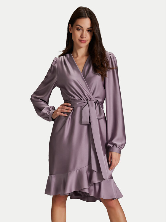 Swing Swing Kokteilinė suknelė 5AG06500 Violetinė Regular Fit