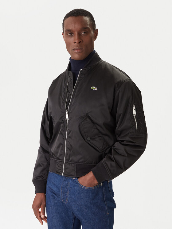 Lacoste Lacoste Bomber dzseki BH2899 Fekete Regular Fit