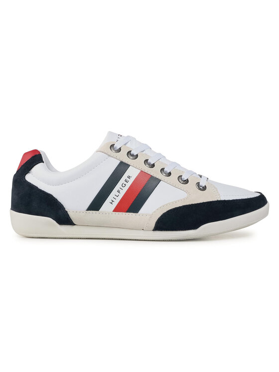 Tommy Hilfiger Sneakers Corporate Material Mix Cupsole FM0FM02989 Bianco