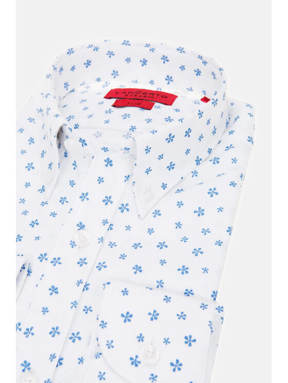 Lancerto Lancerto Koszula Carter KO073121000011 Biały Slim Fit