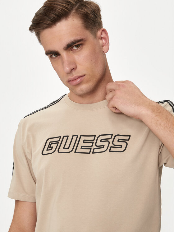 Guess Guess T-särk Arlo Z4GI18 J1314 Beež Regular Fit
