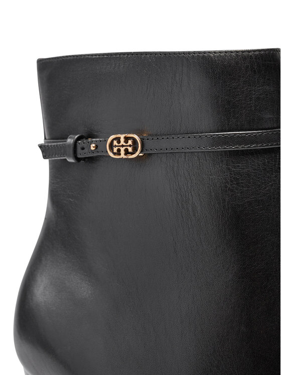 Tory Burch Tory Burch Botine Double T Buckle 158092-006 Negru