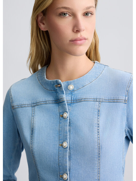 Liu Jo Liu Jo Giacca di jeans UA5135D444878861 Celeste Regular Fit