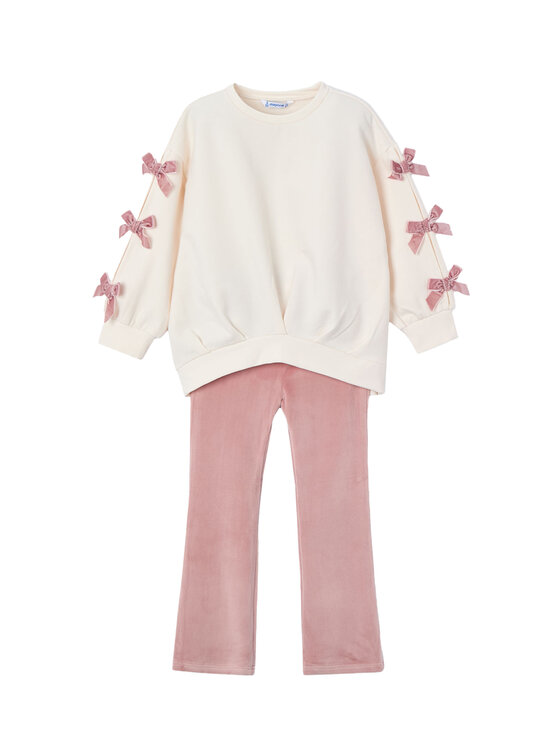 Mayoral Komplet bluza i legginsy 4725 Różowy Regular Fit