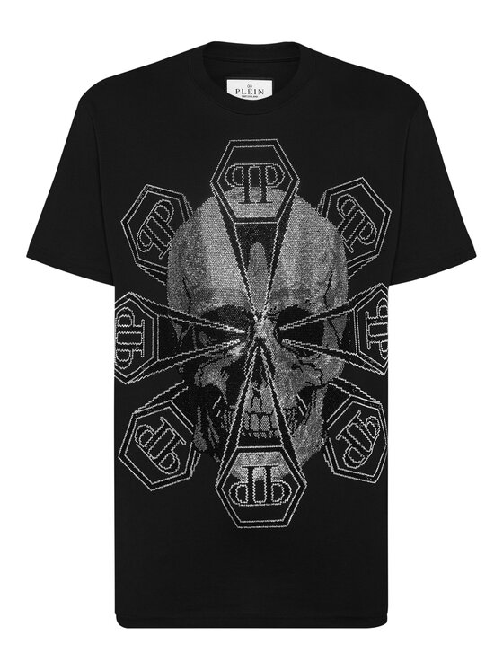 PHILIPP PLEIN PHILIPP PLEIN Tričko 14779 Čierna Regular Fit