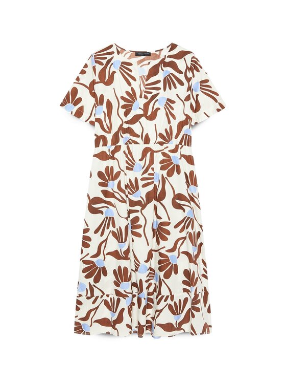Fiorella Rubino Fiorella Rubino Vestito da giorno 7701T001858N0S1 Marrone Regular Fit