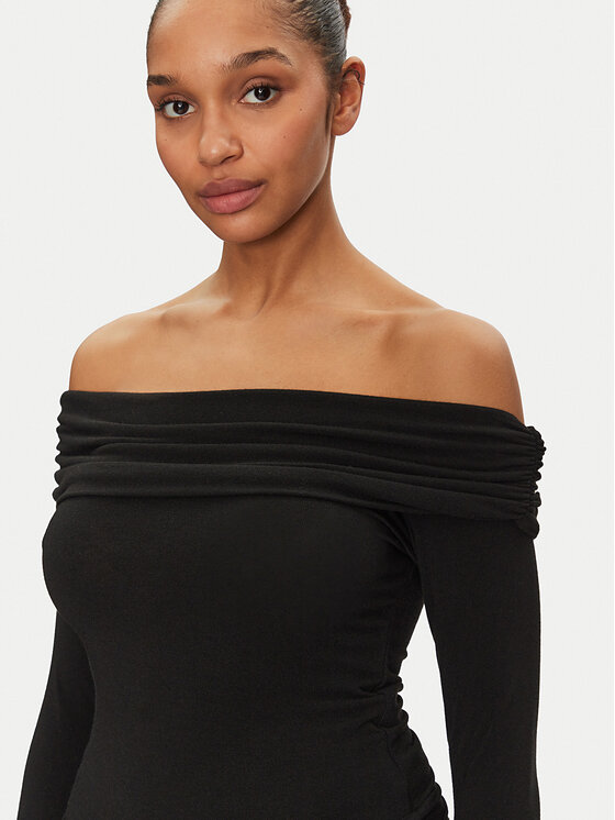 ONLY ONLY Blúzka Glamour 15339759 Čierna Slim Fit