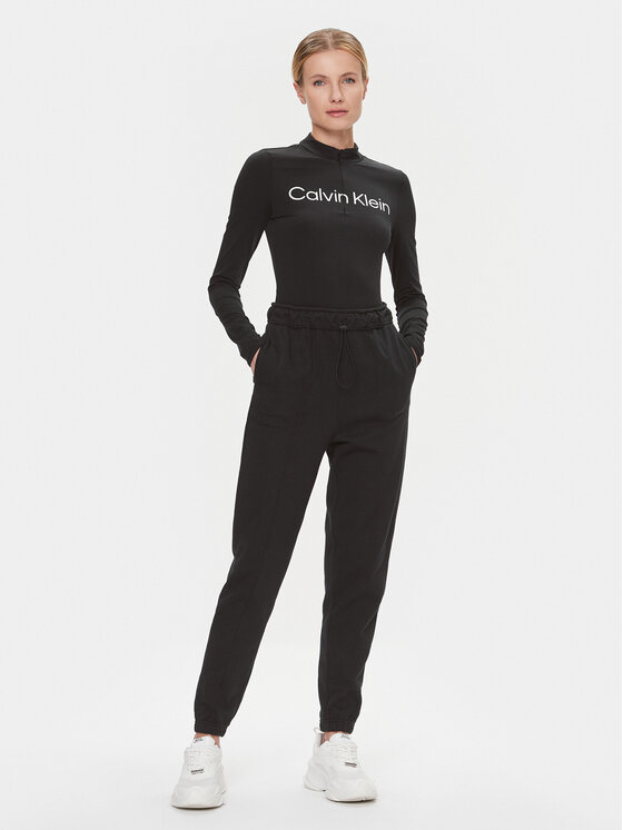 Calvin Klein Performance Calvin Klein Performance Koszulka techniczna 00GWF3K245 Czarny Slim Fit