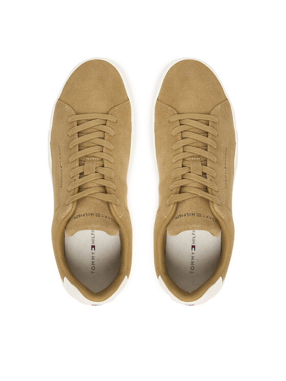 Tommy Hilfiger Tommy Hilfiger Sneakersy Th Court Core Suede FM0FM05716 Brązowy