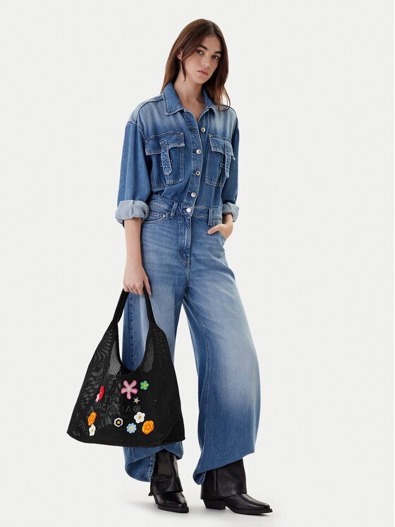 Marc Jacobs Marc Jacobs Geantă The Daisy Crochet Sack 2P5HSH027H03 Negru