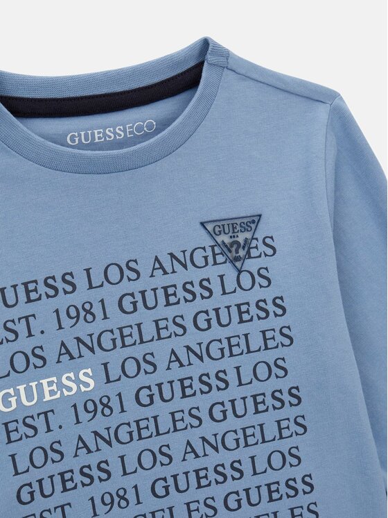Guess Kids Guess Kids T-Shirt 185388 Niebieski Classic Fit