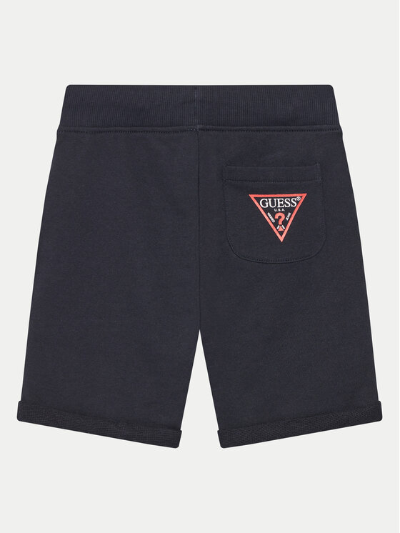 Guess Guess Pantalon scurți din material N93Q18 KAUG0 Albastru Regular Fit