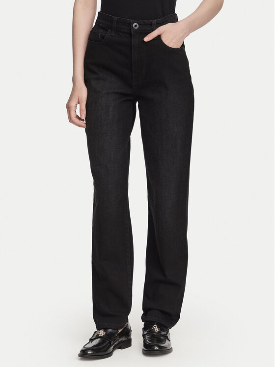 Guess Guess Džinsai W6YA3J D1544 Juoda Tapered Leg