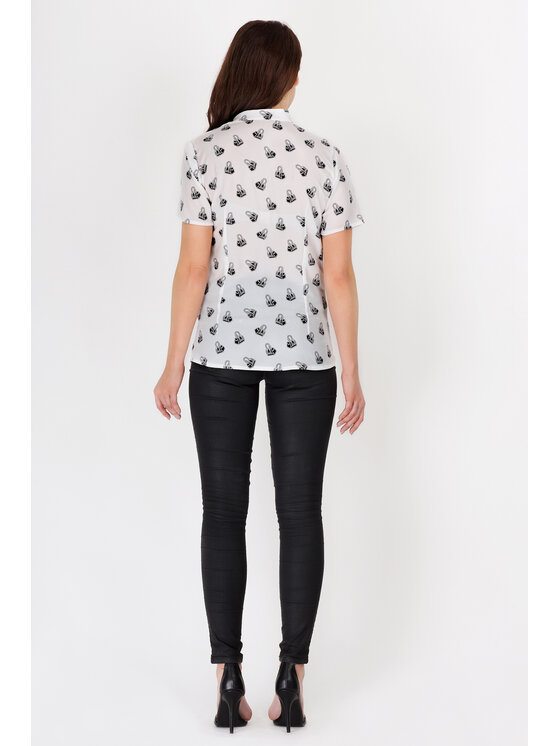 Awama Awama Koszula A089 Écru Basic Fit