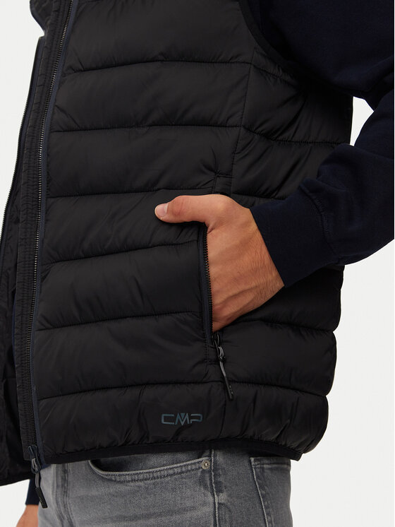 CMP CMP Αμάνικο Μπουφάν 34K2777 Μαύρο Regular Fit