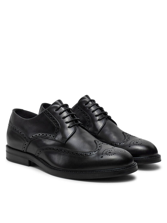 BOSS Boss Cipele Dressletic Derb bubr 50521227 Crna