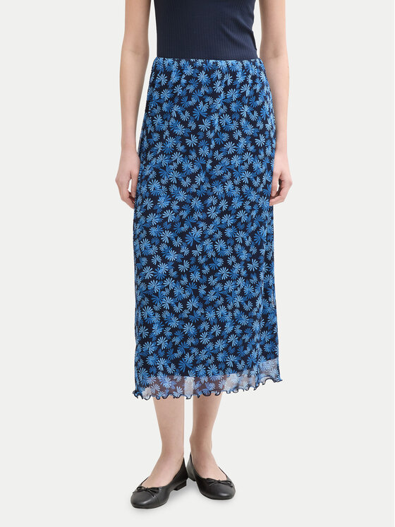Tom Tailor Denim Gonna midi 1045502 Blu Regular Fit, taglia : S