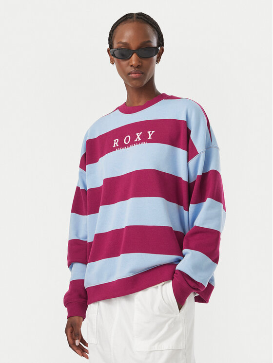 Roxy Roxy Felpa Strictly Stripes ERJFT05071 Bordeaux Regular Fit