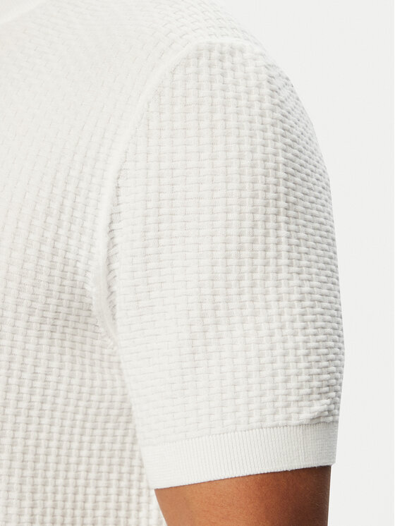 BOSS BOSS Sweter H-Nilton 50560468 Biały Regular Fit