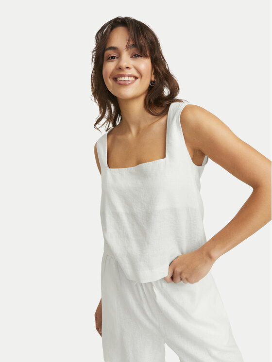 JJXX JJXX Felső Breeze 12269734 Fehér Relaxed Fit