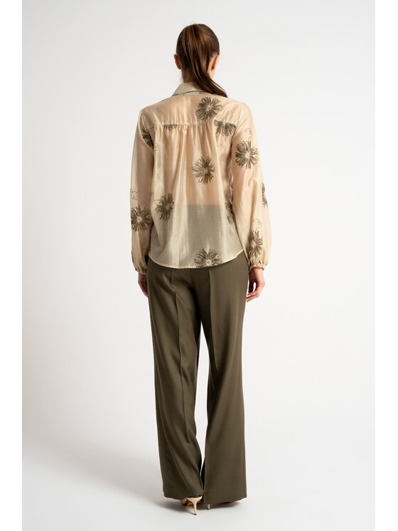 CLICK CLICK Πουκάμισο 10-6842 Χακί Relaxed Fit