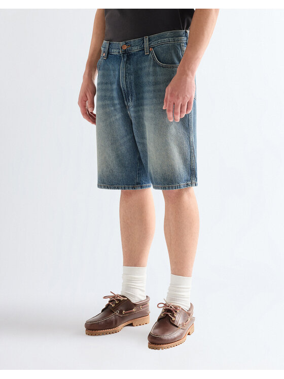 Wrangler Wrangler Szorty jeansowe COWBOY SHORTS Niebieski Straight Leg