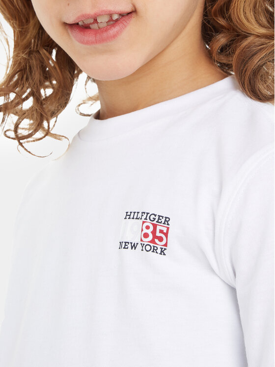 Tommy Hilfiger Tommy Hilfiger Μπλουζάκι KB0KB08627 S Λευκό Regular Fit