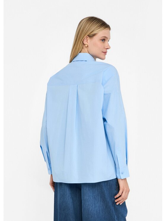 Liu Jo Liu Jo Camicia UF5240T039AM9726 Celeste Loose Fit