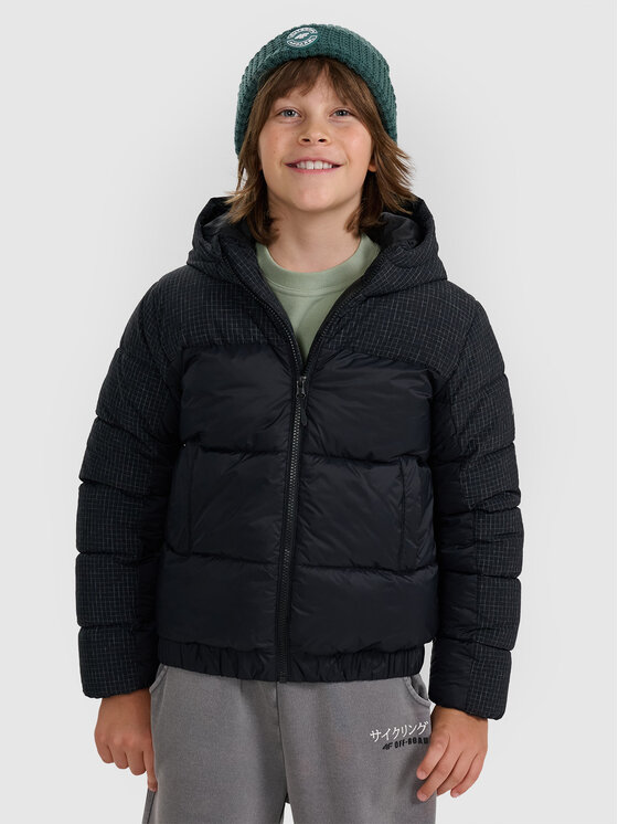 4F 4F Kurtka puchowa OUTERWEAR Czarny Regular Fit