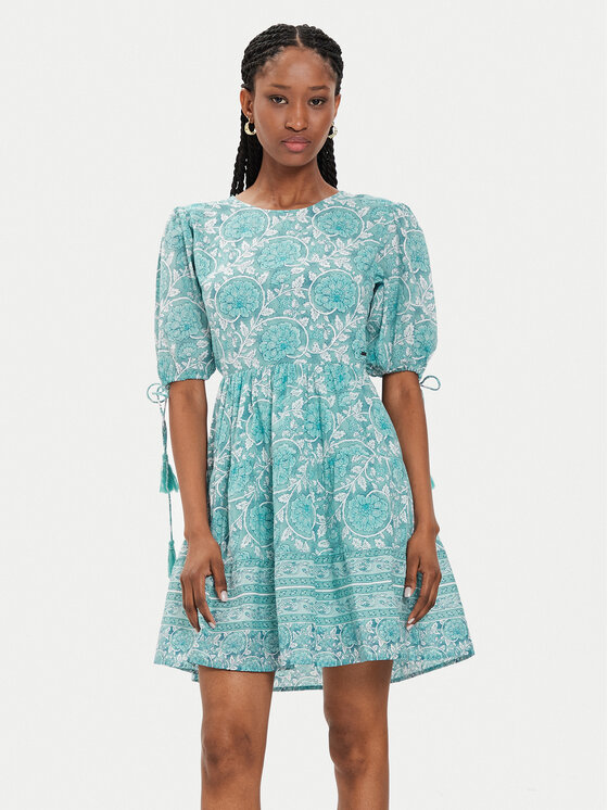 Pepe Jeans Pepe Jeans Letní šaty Margot PL953478 Modrá Regular Fit