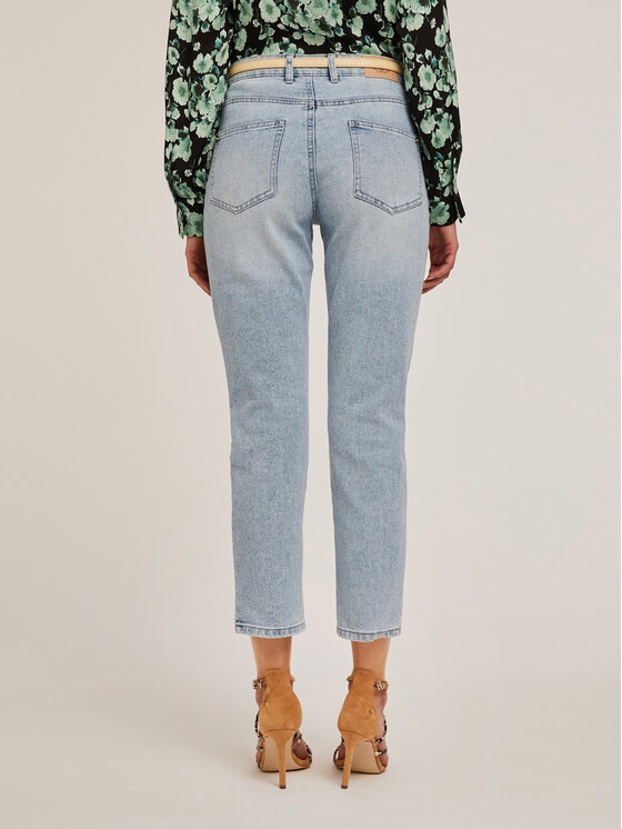 Motivi Motivi Jeansy P530Q103732N004 Turkusowy Regular Fit