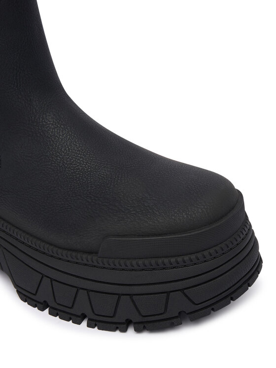 Buffalo Buffalo Členková obuv s elastickým prvkom Fusion Chelsea 1270098 Čierna
