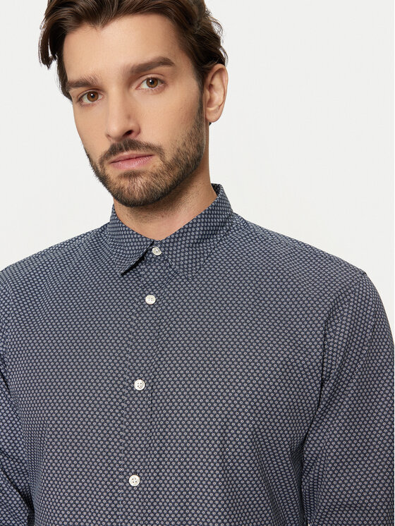 Jack&Jones Jack&Jones Πουκάμισο Matheo 12261090 Μαύρο Slim Fit