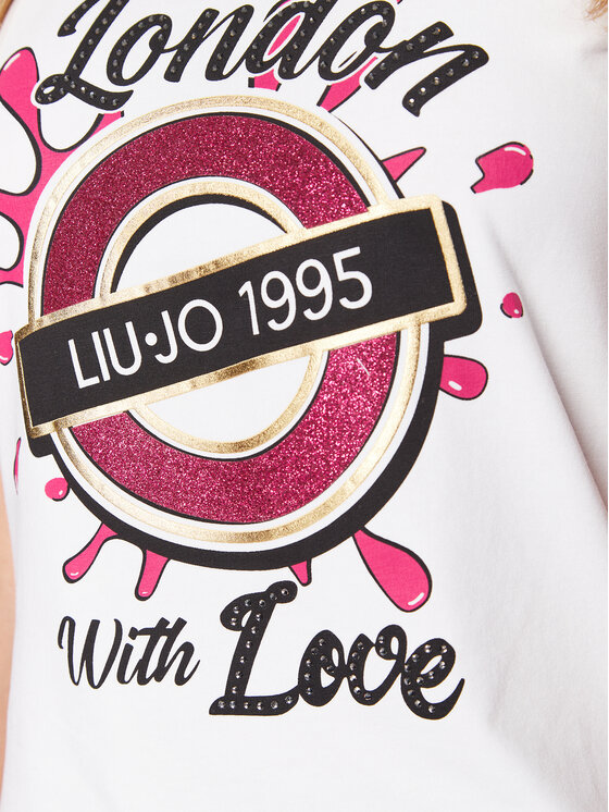 Liu Jo Sport Liu Jo Sport Тишърт TA3104 J5003 Бял Regular Fit