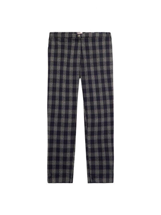 Oltre Oltre Spodnie materiałowe P030R208965N0S3 Niebieski Regular Fit