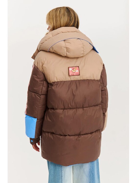 NAOKO NAOKO Kurtka zimowa Yuka Urban Frosty Beżowy Regular Fit