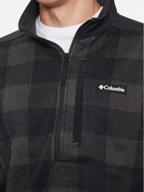 Columbia Columbia Felpa di pile Sweater Weather™ II Printed Half Zip Nero Regular Fit