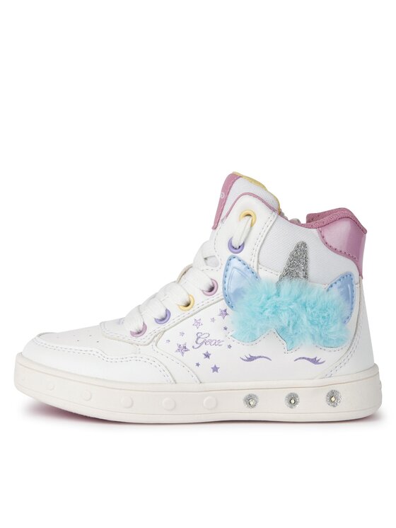 Geox Geox Tenisice J Skylin Girl J368WC 054AS C0653 D Bijela