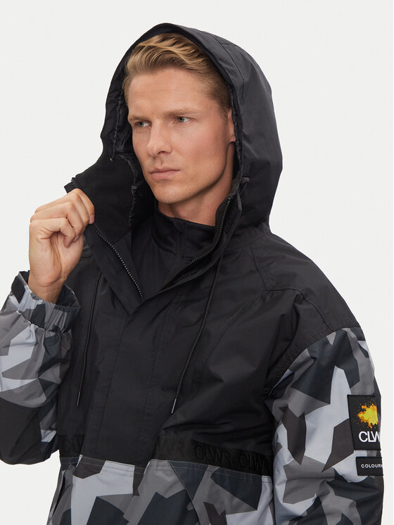 Colourwear Colourwear Snowboardová bunda Aquilo Anorak U 7010289 Čierna Regular Fit